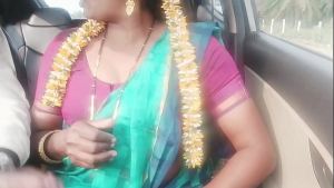 Indian car sex.housewife with husbend’s father long drive for fucking. Telugu dirty talks.