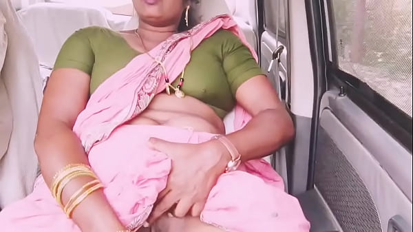 Beautiful housewife cheating husband try to fucking boyfriend in the car. Telugu dirty talks.
