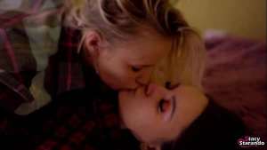 Two teen lesbians in leggings practice dry humping, rubbing and licking each other’s pussies!