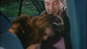 threesome fuck in the car