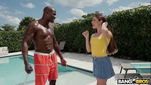 Young Pussy By The Pool