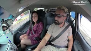 Hairy Christina Santes Banging In The Car