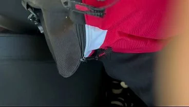 I Can’t Stand the Heat, So I Give My Stepbrother a Blowjob in the Car. What Delicious Semen! – Luna Black