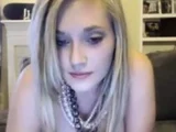 Blonde Webcam Girl’s Anal Dildo Show