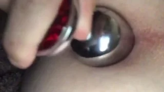 Large buttplug in my ass