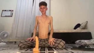 Leaked: Kedoimath’s OnlyFans | Twink riding a big dildo
