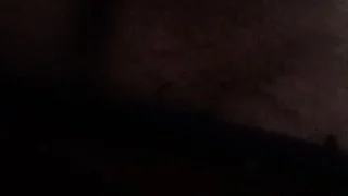 Sean enjoyin a hot dog