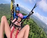 Teen Squirting In Air During Paragliding And Fuck After That
