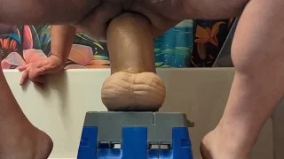 Thick Dildo BALLS DEEP