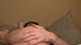 Twink Alyx Tyr fingers hole and uses toy