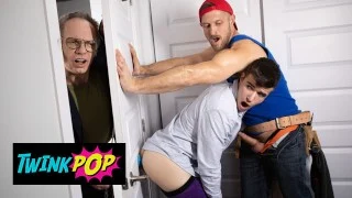 TWINKPOP – Construction Worker Paul Wagner Bends Maverick Sun Over His Ladder And Pounds Him Hard