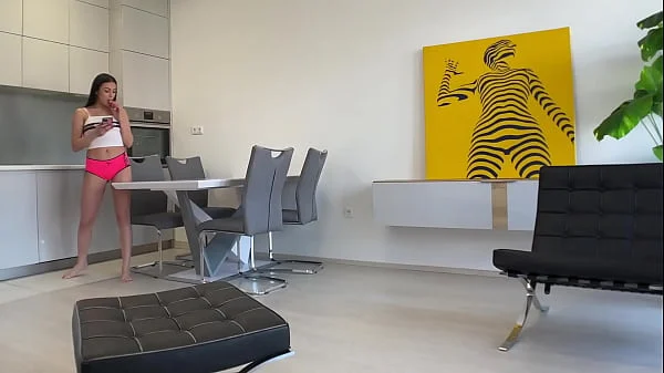 BIG COCK IN MY MOUTH HARD – 18yo Petite Brunette Latina Natural Tits Slut Gets Sloppy Blowjob Deepthroat Cowgirl Riding Doggy Style