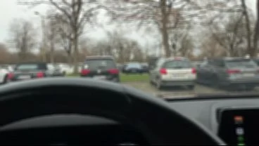 Public Parking Lot Handjob Next to Stranger and Bus Cum Finish