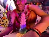Stacked brunette goes solo toys and masturbation