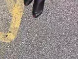 Horny brunette amateur with foot fetish sucks guys toe