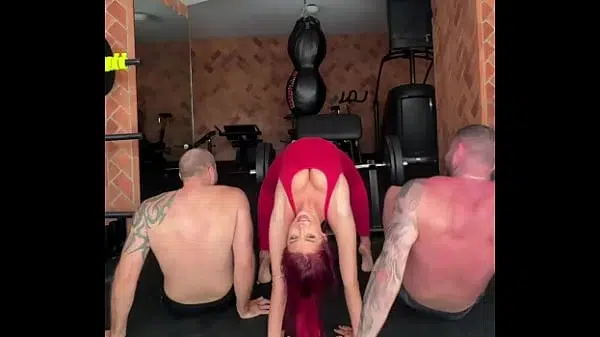 Backstage from gym flashing and before the scene with Atlanta Moreno and Maximo Garcia