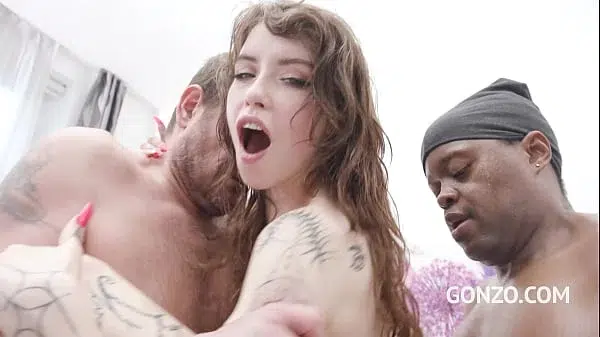 Double Penetration for Eden Ivy and DAP with 0% Pussy for Mina in hot 5on2 orgy SZ2688