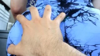 Erick is a Big Slut lets a fan grab his Big Butt after helping with tiktoks