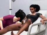 Foxy 3D Superwoman bounces up and down on a cock