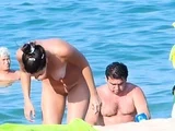 Fresh young nudist chicks caught on a voyeur camera