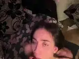 Horny teen get cum on pussy after hard anal pounding live at
