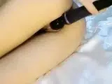 Large amateur cam woman uses two of her toys to masturbate
