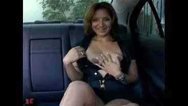 Latina MILF loves getting fucked in the back seat of a car