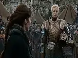 Natalie Dormer approaching a guy and pulling her dress off