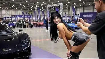 NUDE SUPERCAR Presentation – Silverwood Motor Show (Nude in Public Entertainment)