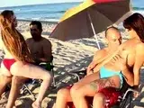 Real father mother playfellow’s daughter Beach Bait And Swit
