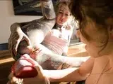 Tattoo Lesbians play with big ANAL toys – SQUIRTING on Eden