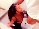 Truck Stop Blowjob – She Takes My Big Cock in the Bathroom