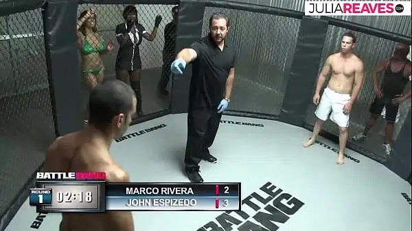 Ultimate Fighter fucks the number girl right after the fight in the ring