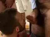 Handsome Businessmen oral group sex