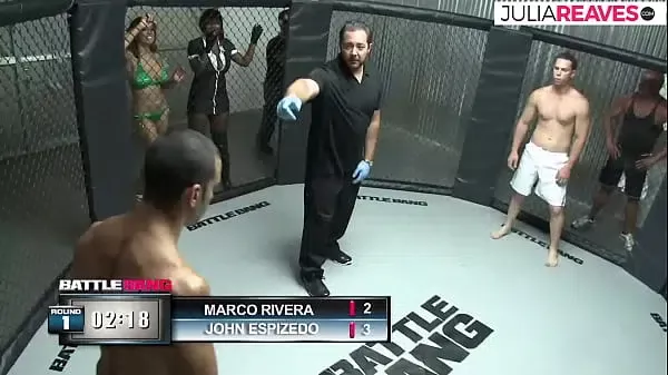 Ultimate Fighter fucks the number girl right after the fight in the ring