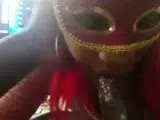 Masked Ebony Amateur Gives Blowjob and Swallows