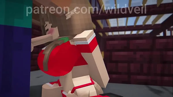 Minecraft sex scene Steve x Hooker animation
