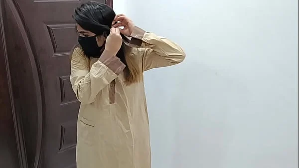 Pakistani Beauty Sobia Nasir Wearing College Uniform