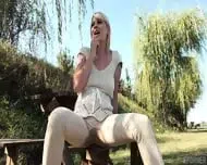 Pissing In Garden