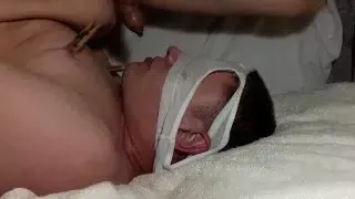 Extremely messy and sloppy self suck and piss drink! Cum on face