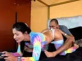 Spicy brunette amateur drilled hardcore on camera